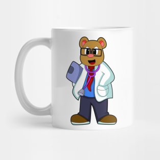 Bear as Doctor with Stethoscope Mug